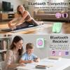 CD Player Portable Bluetooth Rechargeable: CD Players for Home Kegaudio 1800mAh Desktop Wall CD Player with Speakers with Dust Cover FM Radio USB Remote Control view 3