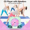 CD Player Portable Bluetooth Rechargeable: CD Players for Home Kegaudio 1800mAh Desktop Wall CD Player with Speakers with Dust Cover FM Radio USB Remote Control view 4