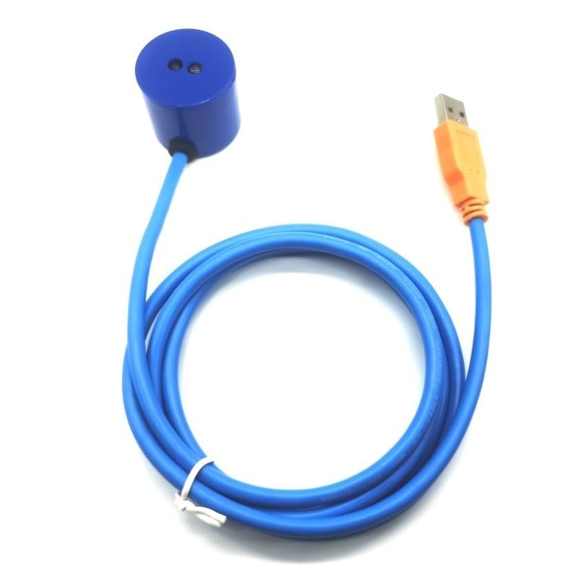 DUYHGS KWh Meter Infrared Reading Head IEC1107 CP2102 USB to Optical Interface IR Infrared ma~netic Adapter STS Energy IEC62056(Cable Length 5m)