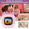 Cute Selfie Instant Print Camera with 20MP Dual Lens, 2 Inch Screen, 3 Rolls Print Paper for Boys Girls (P Ink) view 2
