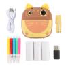 20MP HD Dual Lens Selfie Cute Cameras with 3 Rolls Print Paper, 2 Inch Screen Compact Travel Camera for Boys Girls, Ideal for Recording Kids Joy and Fun (Coffee) view 1