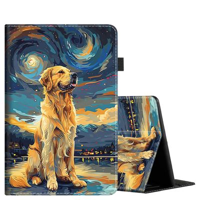 Case for 6" Kindle Paperwhite 5th/6th/7th/10th Gen e-Reader (2012-2018 Release) - PU Leather Sleeve Cover with Auto Sleep/Wake for Kindle Paperwhite 4/3/2/1 6", Golden Retriever
