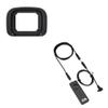 ER-H Soft Eyecup Eyepiece Viewfinder Cover & RS-80N3 Remote Control Shutter Release Cord for Canon EOS R3 Mirrorless Camera view 1