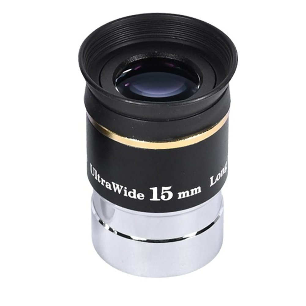 1.25" 66 Degree Ultra Wide Angle 6mm 9mm 15m 20mm for Astronomical Telescope Monocular Eyepiece(15mm)