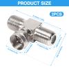 2 Pack Coaxial Cable Splitter, TV Splitter 2 in 1 Out, F Type RG6 Male to Dual F Female, 3 Way Coaxial Cable Connector Adapter, Combiner for Video Cable, TV Antenna SatelliteTuner view 4