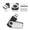 10Pcs 16GB USB Flash Drive Bulk Pack Thumb Drives, Bulk USB 2.0 Flash Drives Swivel Memory Stick 16G Jump Drive Pen Drive Zip Drive for Data Storage Photo Video File Music, Black view 3