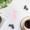 KESYOO Mini Keyboard and Mouse Keychain in Zinc Alloy Resin Pink view 4