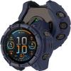 2 Pack Cases for Garmin Tactix 8 AMOLED 47mm 51mm, Flexible TPU Screen Protector Case Scratch-Resistant Cover Protective Case (Black/Blue, Garmin Tactix 8 AMOLED 47mm) view 2