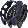 2 Pack Cases for Garmin Tactix 8 AMOLED 47mm 51mm, Flexible TPU Screen Protector Case Scratch-Resistant Cover Protective Case (Black/Blue, Garmin Tactix 8 AMOLED 47mm) view 4