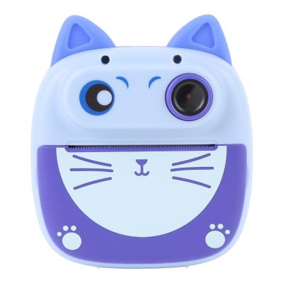 20MP HD Dual Lens Selfie Cute Cameras with 3 Rolls Print Paper, 2 Inch Screen Compact Travel Camera for Boys Girls, Ideal for Recording Kids Joy and Fun (Blue)