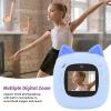 20MP HD Dual Lens Selfie Cute Cameras with 3 Rolls Print Paper, 2 Inch Screen Compact Travel Camera for Boys Girls, Ideal for Recording Kids Joy and Fun (Blue) view 2
