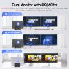 PULWTOP USB C Laptop Docking Station Dual Monitor, 11 in 1 Vertical Dock with 2 HDMI 4K, 3 USB A/C 10Gbps, 2USB-A 5Gbps, USB A 2.0, Ethernet, Docking Station Stand for Type-C Laptops - Black view 3