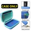 Anleo Hard Travel Case for Soundcore Select 4 Go Bluetooth Shower Speaker (Blue+Green Zipper) view 4