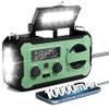 Hand Crank Emergency Radio, 10000mAh Weather Radio with AM/FM/NOAA, Solar Prower, SOS Alarm, Phone Charging, LED Flashlight, Portable Survival Gear for Outdoor & Home Emergencies Kits, Light Green view 1