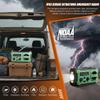Hand Crank Emergency Radio, 10000mAh Weather Radio with AM/FM/NOAA, Solar Prower, SOS Alarm, Phone Charging, LED Flashlight, Portable Survival Gear for Outdoor & Home Emergencies Kits, Light Green view 3