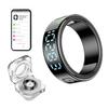 Smart Ring Fitness Tracker - Heart Rate & Blood Oxygen Monitor, Sleep & Activity Tracking, Gesture Control, IP68 Waterproof, Rechargeable Charging Case, No Subscription, for iOS & Android(Black 10) view 1