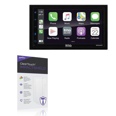 BoxWave Screen Protector Compatible with BOSS Audio BV850ACP - ClearTouch ImpactShield (2-Pack), Impenetrable Screen Protector Flexible Film