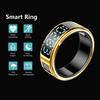 Smart Ring Fitness Tracker - Heart Rate & Blood Oxygen Monitor, Sleep & Activity Tracking, Gesture Control, IP68 Waterproof, Rechargeable Charging Case, No Subscription, for iOS & Android(Gold 12) view 2