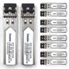 10 Pack 1.25G Multimode SFP LC Module, 1000Base-SX Gigabit Fiber Transceiver, 850nm MMF, 550m, for Router, Network Card, Switch, Firewall etc view 1