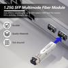 10 Pack 1.25G Multimode SFP LC Module, 1000Base-SX Gigabit Fiber Transceiver, 850nm MMF, 550m, for Router, Network Card, Switch, Firewall etc view 3