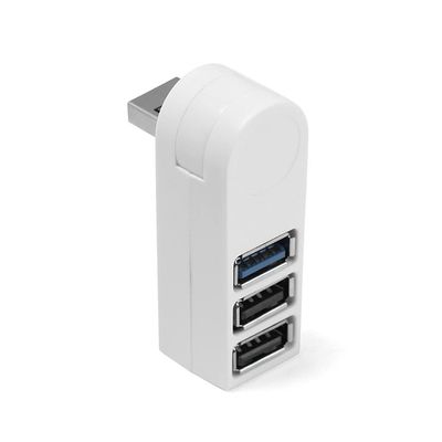 1pc High Speed USB 2.0/3.0 HUB Multi USB Splitter 4 Port Expander Multiple USB Expander Computer Accessories for Laptop PC (Color : Black) (White)