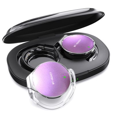 BEVCEFCC Open Ear Wireless Bluetooth 5.4 Earbuds with 52Hrs Playtime - Over Ear Clip Sport Headphones, Ear Hook Earbuds Built-in Mic, Clip on Earphones Dual Device Pairing, for Running/Gym/Workouts