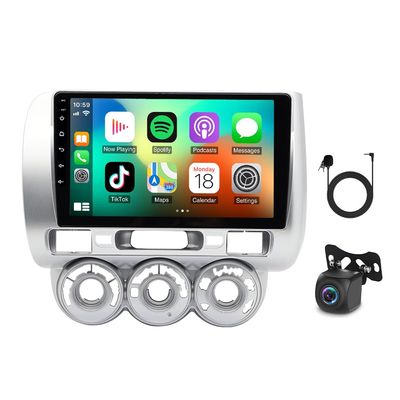 10" Android 14 Car Stereo Radio Compatible for Transit Custom 2020-2024 Double Din with Wireless CarPlay & Android Auto Car Radio Audio Receiver with Bluetooth/GPS Navi WiFi+AHD Backup Camera+MIC