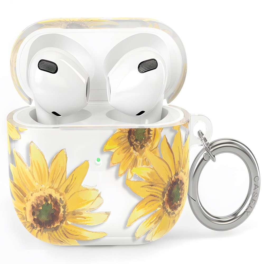 Casely AirPods 3 Case | Golden Garden | Yellow Sunflower | Compatible with AirPods 3