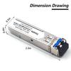 10 Pack 1.25G SFP Network Transceiver Module, 1000Base-LX Single Mode, 1310nm SMF, 20km, for Router, Network Card, Switch, Firewall etc view 2