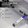 10 Pack 1.25G SFP Network Transceiver Module, 1000Base-LX Single Mode, 1310nm SMF, 20km, for Router, Network Card, Switch, Firewall etc view 3