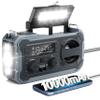 Hand Crank Emergency Radio 10000mAh Weather Radio with AM/FM/NOAA, Grey view 1