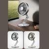 TINGUT Cooling Fan USB Desk Fan, Quiet Fan,with 3Speeds Cooling Table Fan 5.6inch Rechargeable Fan for Better Cooling view 2