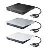 TINGUT Optical Drives Highly Speed Double Interfaces Portable Drives, Player USB3.0 and USB C Interfaces for Laptops view 3