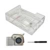 TINGUT abs Enclosure Case for 5 Optional Cooling Fan and Heatsinks for 5 Board Protector Housing view 1