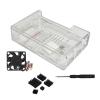 TINGUT abs Enclosure Case for 5 Optional Cooling Fan and Heatsinks for 5 Board Protector Housing view 3
