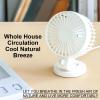 USB Desk Fan USB Desk Fan Small Powerful Quiet 2 Speeds Desktop Fan Adjustment Fan for Cooling Office Car Indoor Outdoor view 2