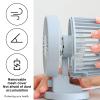 USB Desk Fan USB Desk Fan Small Powerful Quiet 2 Speeds Desktop Fan Adjustment Fan for Cooling Office Car Indoor Outdoor view 4