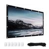 Projector Screen 72-200 Inch, Foldable Portable Movie Projector Screen, Support Double Sided Projection, Anti-Crease Projection Screen for HomeParty, Office, ClassroomOutdoor(White16:9,180inch) view 1