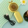 Cooling Fan Rechargeable USB Desk Fan with Lanyard, Fan Handheld Fan Pocket Fan for Indoor Outdoor Use USB Charging Fan view 3