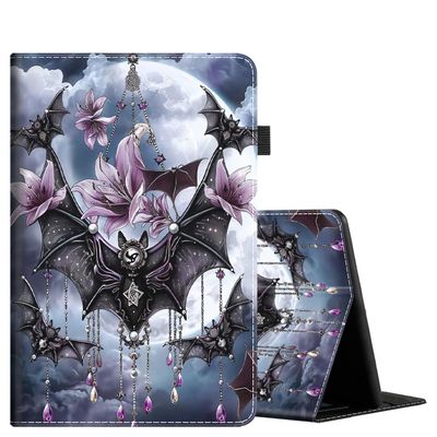 Case for 6.8" Kindle Paperwhite (11th Gen-2021) and Kindle Paperwhite Signature Edition, Light Shell Cover with Auto Wake/Sleep for Kindle Paperwhite 2021 E-Reader, Bat and Moon