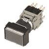 AH164-TFB22 | Fuji Flush Rectangular Head Black 2NO+2NC view 1
