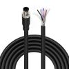 M8 6 Pin A-Code Male to Pigtail Cable for Basler ace 2 V/Boost R/Racer 2 S, IP67 Waterproof Shielded Power I/O, Vision Automation Control, 40M/131.2FT view 1