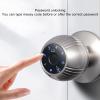 ZIZEV Smart 5 in 1 Smart Fingerprint Door Knob, Wi Fi Smart Door Lock Biometric Door Knobs and App Control, Biometric Keyless Door Lock for Room, Garage, Office, Apartment (Silver view 4