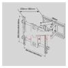 ADPVRLUQ DL-D-201ST 75KG 55" 42" 6 Arm Retractable Full Motion Stainless Steel Wall Swing Arm TV Lift Mechanism LCD Arm Wall Bracket view 2