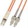 RiteAV 200M (656ft) OM2 LC to SC Fiber Optic Cable Duplex Multimode 50/125 Jumper 200 Meter Orange Patch Cord view 1