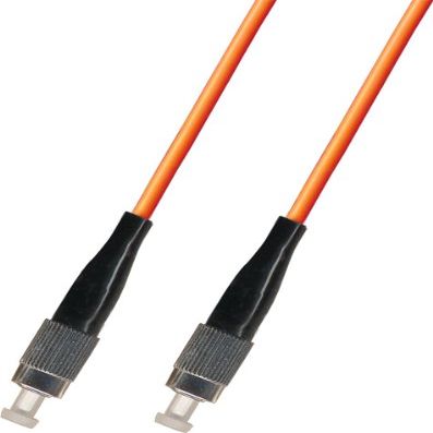 RiteAV 0.5M (1.64ft) OM2 FC to FC Fiber Optic Cable Simplex Multimode 50/125 Jumper 0.5 Meter Orange Patch Cord