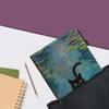 Case for Kindle Paperwhite 12th Gen 2024 (7") & Kindle Colorsoft Signature Edition, PU Leather Cover with Auto Sleep Wake for Kindle Paperwhite Signature 2024 Released, Black Cat and Lotus view 4
