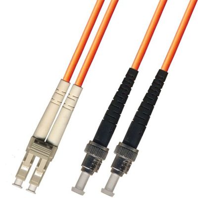 RiteAV 28M (91.84ft) OM2 LC to ST Fiber Optic Cable Duplex Multimode 50/125 Jumper 28 Meter Orange Patch Cord