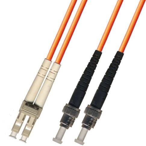 RiteAV 28M (91.84ft) OM2 LC to ST Fiber Optic Cable Duplex Multimode 50/125 Jumper 28 Meter Orange Patch Cord