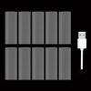 10-Pack Transparent Charger Cable Protector, 4:1 High Shrink Ratio & Non-Slip Adhesive Design  12mm x 60mm(0.47"x2.36") Clear Cord Protector for USB Cable, Never Worry About Falling Off view 1